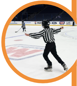 Junior referee skating